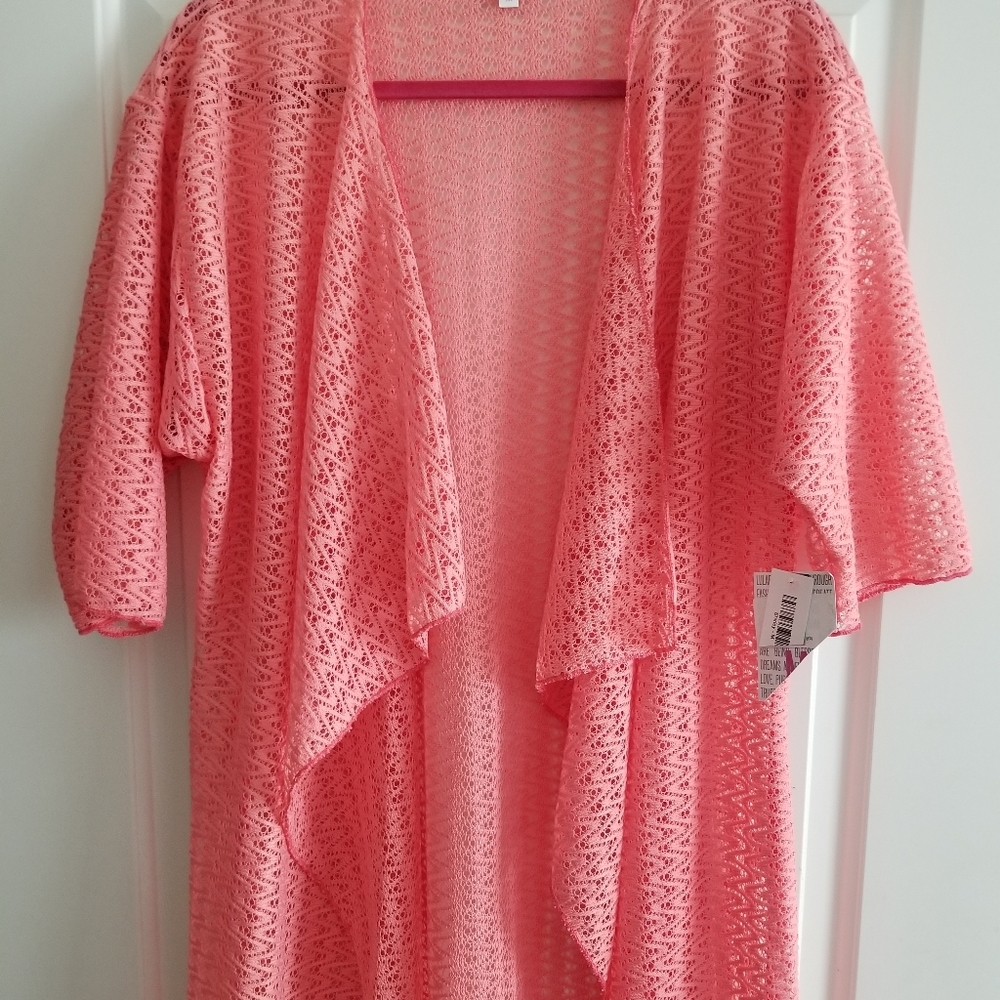 LuLaroe Coral Lace Shirley